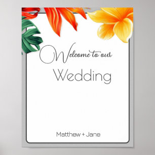 Poster Floral tropical