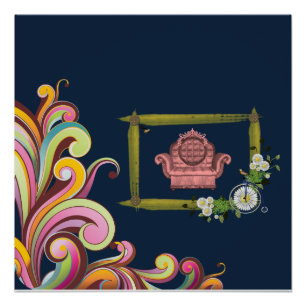 Poster Floral Victorian