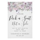 Floral Violet Choisir Un Siège Pas Un Panneau Mari