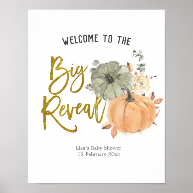 Poster Floral White Citrouille Genre Reveillez Bienvenue  (Devant)
