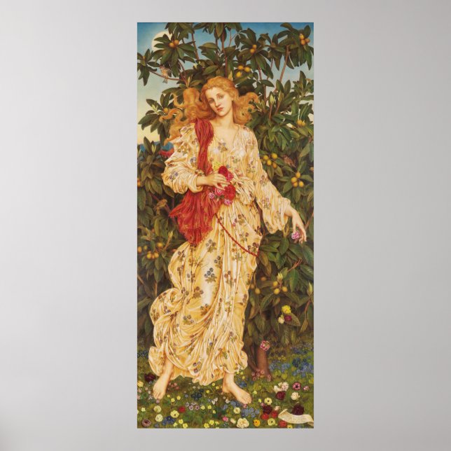 Poster Flore | Evelyn De Morgan (Devant)