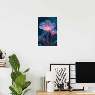 Poster "Flore Quantique – Floraisons Galactiques sous la 