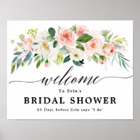 Flore rose pâle Fête des mariées botanique Bienven