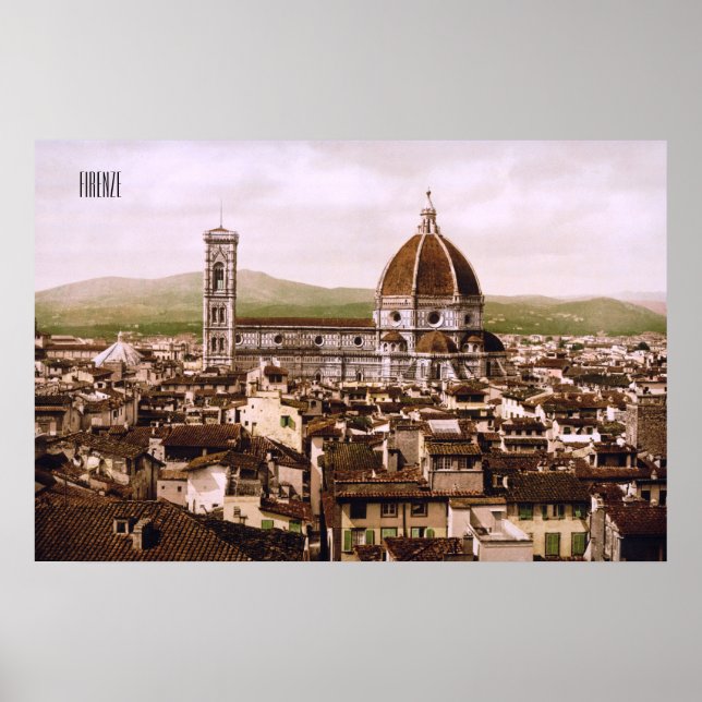Poster Florence à la fin du 19ème siècle (Devant)