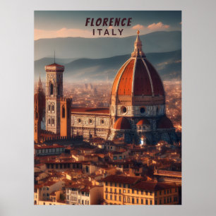 Poster Florence Cathédrale Santa Maria del Fiore Italie V