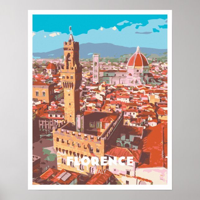 Poster Florence Italie (Devant)