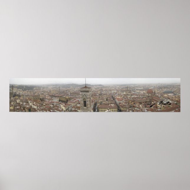 Poster Florence Italie Panorama (Devant)