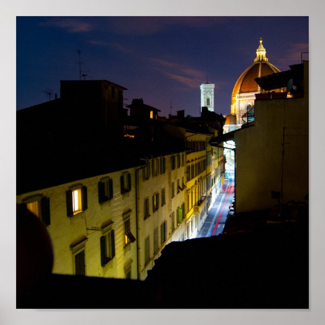 Poster Florence Par Nuit (Devant)