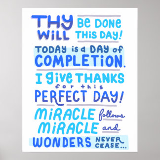 Poster Florence Scovel Shinn Affirmation Miracle