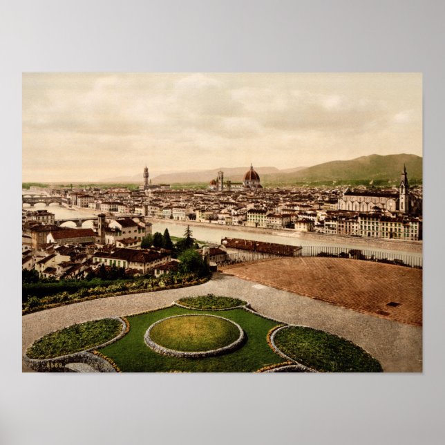Poster Florence Toscane Italie 1897 (Devant)