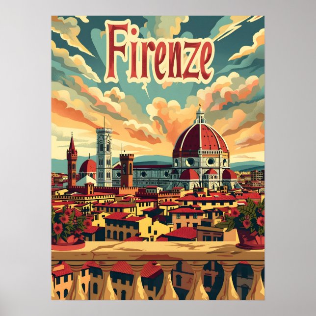 Poster Florence Vintage (Devant)