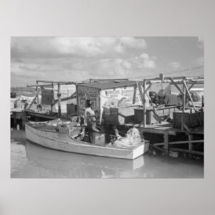 Poster Florida Keys Fishing, 1938