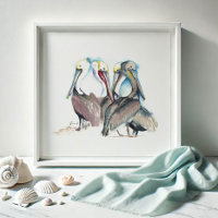 Floride Aquarelles Pelican Art