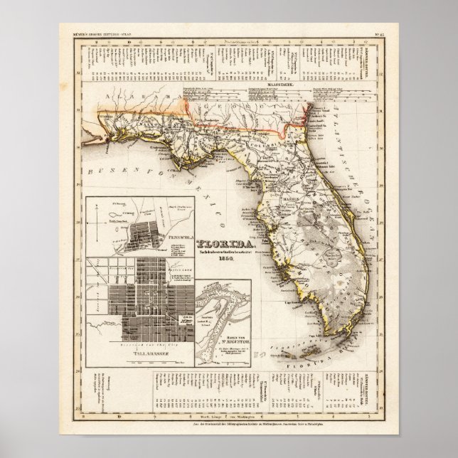 Poster Floride Meyer, Joseph 1850 (Devant)