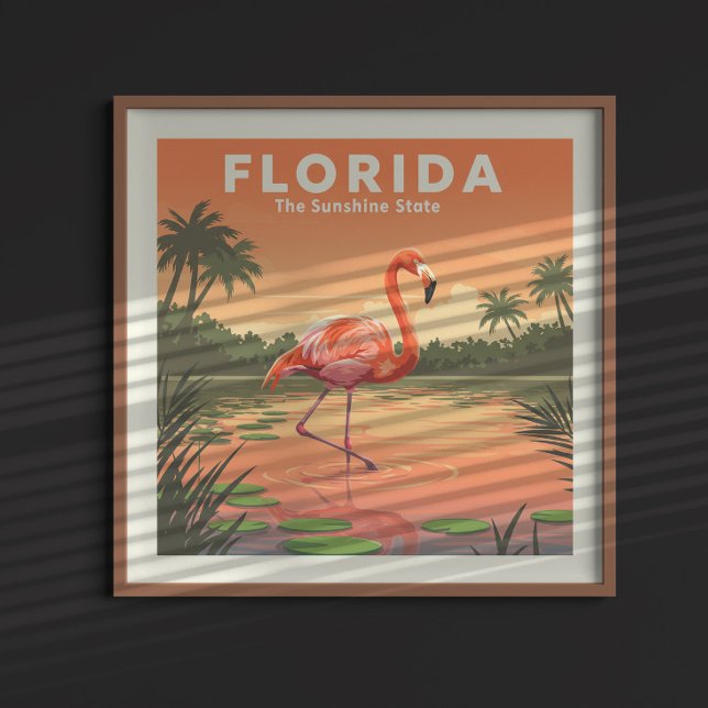 Poster Floride vintage (Créateur téléchargé)