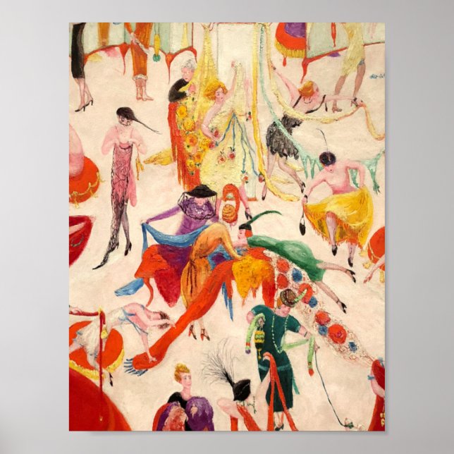 Poster Florine Stettheimer  Spring Sale at Bendel's. (Devant)