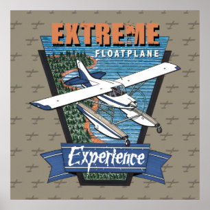 Poster Flotplane Experience Aviation
