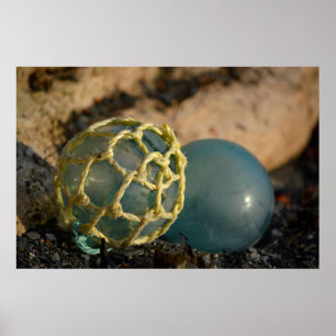 Poster Flotte japonaise de pêche au verre