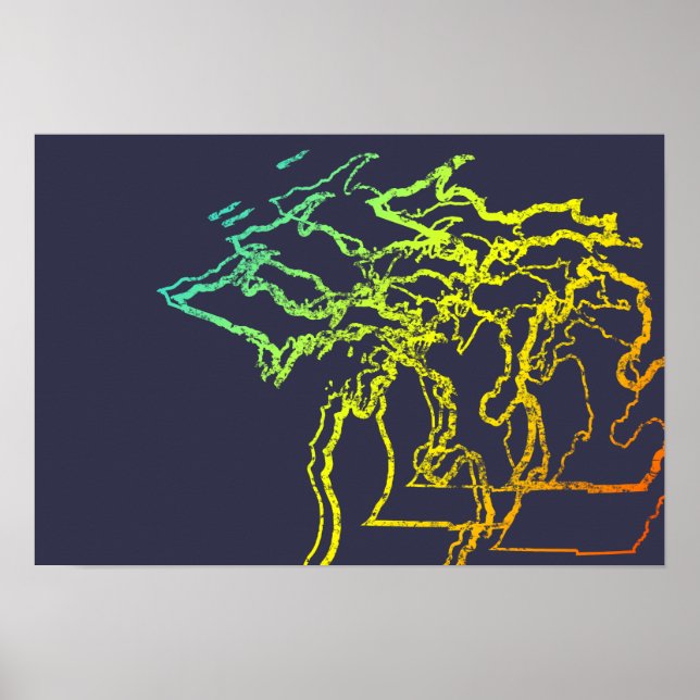 Poster flou de chill du michigan (Devant)