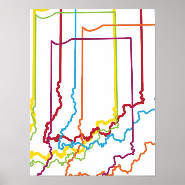 Poster flou de fierté indiana (Devant)