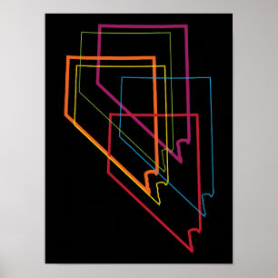 Poster flou de fierté névada