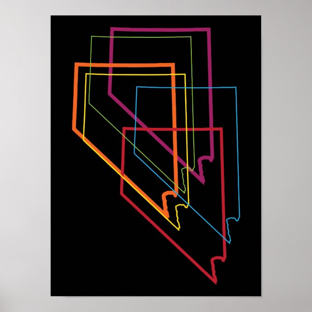 Poster flou de fierté névada (Devant)