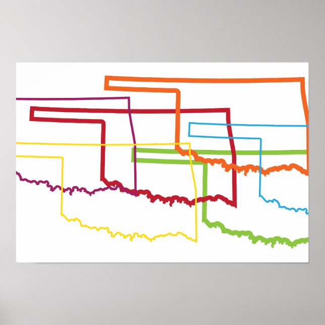 Poster flou de fierté oklahoma (Devant)