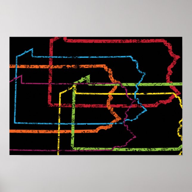 Poster flou de fierté pennsylvanie (Devant)