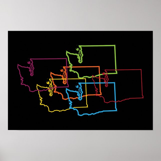 Poster flou de la fierté de washington (Devant)