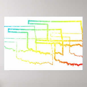 Poster flou de refroidissement de l'oklahoma