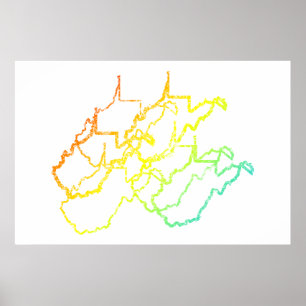 Poster flou de refroidissement de virginie occidentale