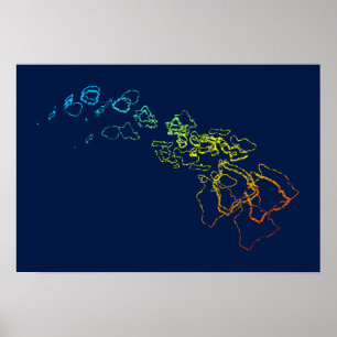 Poster flou de refroidissement hawaïen