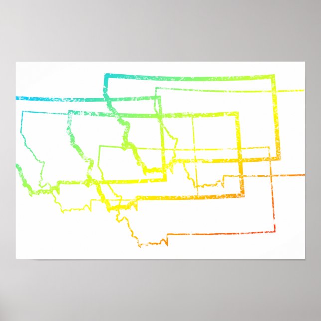 Poster flou de refroidissement montana (Devant)