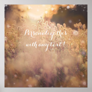 Poster Flower Field Rustique Mariage campagnard bannière 