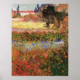 Poster Flower Garden, Vincent van Gogh.