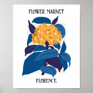 Poster Flower Market Editable Florence