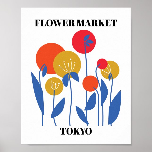 Poster Flower Market Editable Tokyo (Devant)
