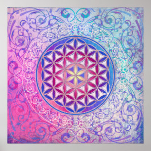 Poster Flower Of Life / Blume des Lebens - Ornament V