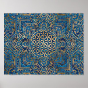 Poster Flower of Life in Lotus