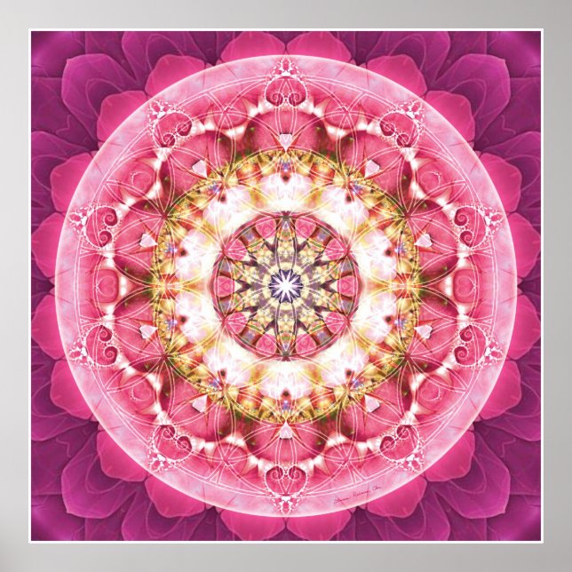 Poster Flower of Life Mandala 5 (Devant)