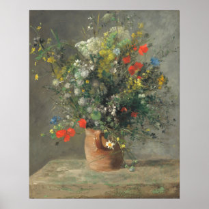 Poster Flowers in a Vase - Auguste Renoir Fine Art