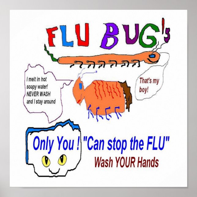 Poster Flu Bugs et vous (Devant)