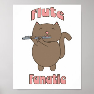 Poster Fluate Fanatique Chat Cute