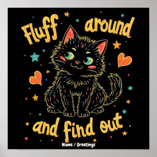 Poster Fluff Around et Découvrez Le Parfait Mème