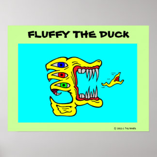 Poster Fluffy the Duck