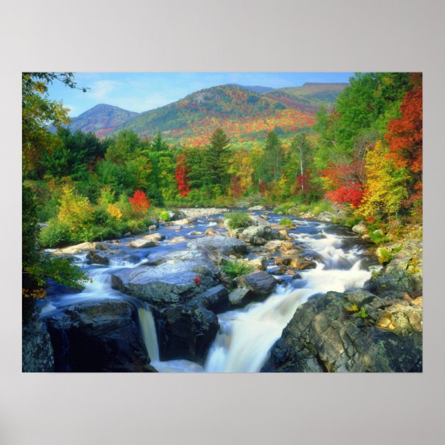 Poster Flume Falls | Monts Adirondack (Devant)