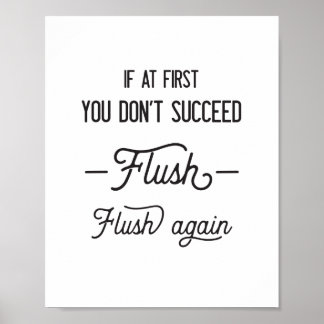 Poster Flush, Flush à nouveau