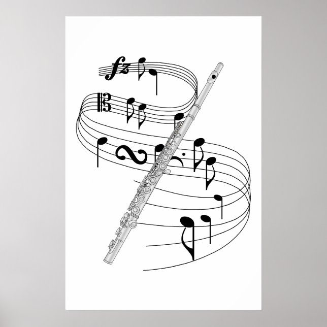 Poster Flûte (Devant)