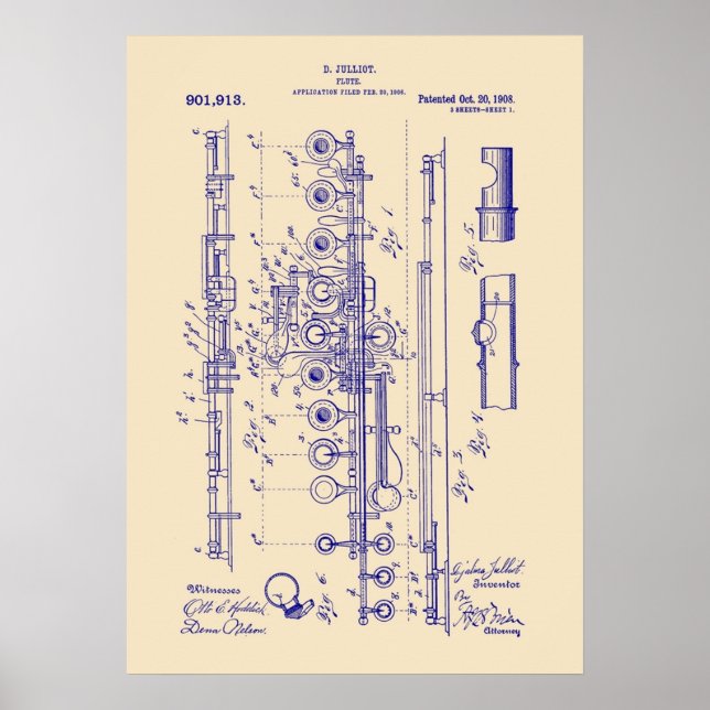 Poster Flûte (Devant)