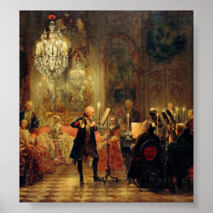 Poster Flute Concert avec Frederick le Grand